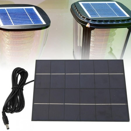 5.5W 6V Portable Polycrystalline Silicon Solar Panel DC for DIY Battery Charger